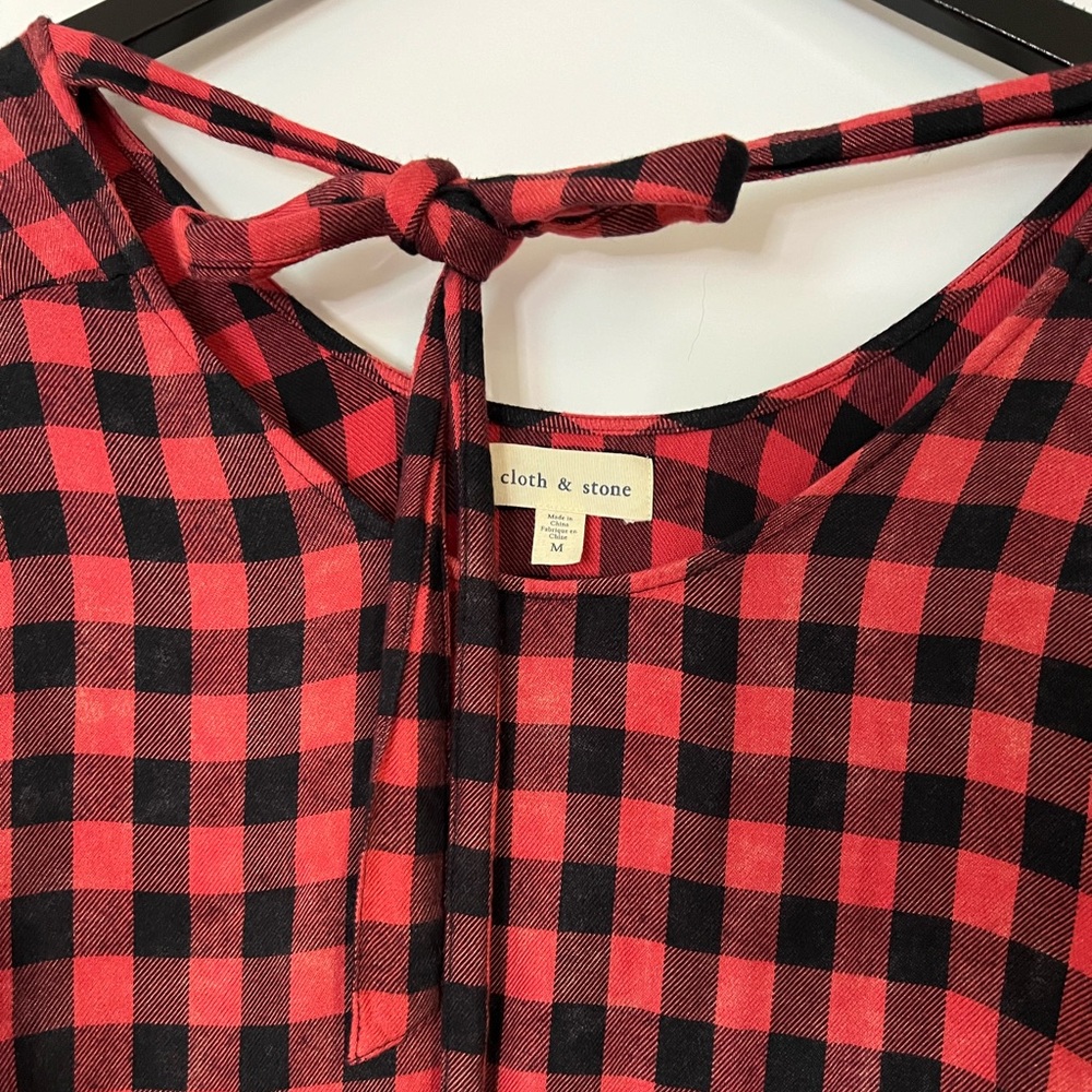 Anthropologie: Cloth & Stone Buffalo Plaid Dress - Picture 5 of 6